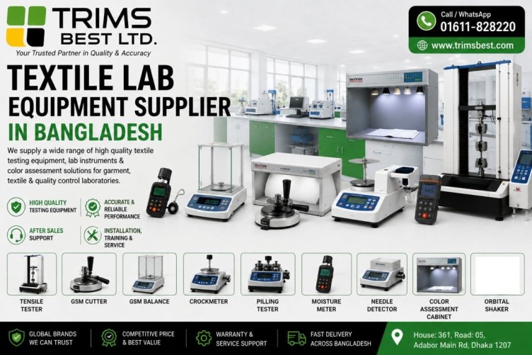 Textile laboratory equipment supplier in Bangladesh